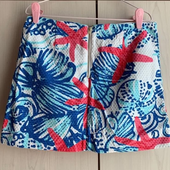 Lilly Pulitzer Skirt She Sells Seashells - Picture 2 of 3